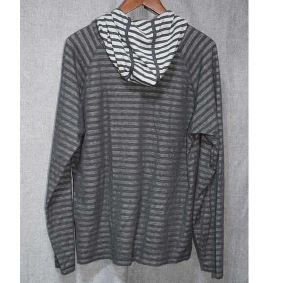 John Varvatos USA Men’s Striped Lightweight Hoodie Long Sleeve Size Large - Picture 4 of 4